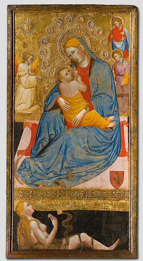 The Madonna of Humility with the Temptation of Eve, 1400, Olivuccio di Ciccarello