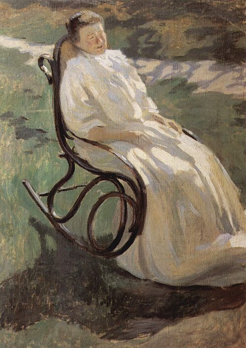 Dame im Schaukelstuhl, 1897, Victor Borissov-Moussatov
