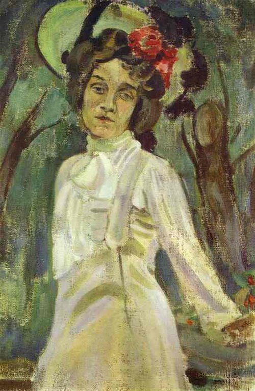 Portrait of Nadezhda Stanyukovich, 1903, Victor Borissov-Moussatov
