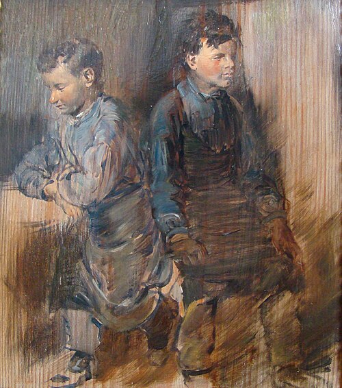 Two young shoemaker, 1875, Wilhelm Busch