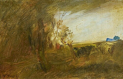 At the edge of a forest, 1890, Wilhelm Busch