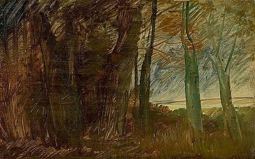 Waldrandlandschaft, , Wilhelm Busch