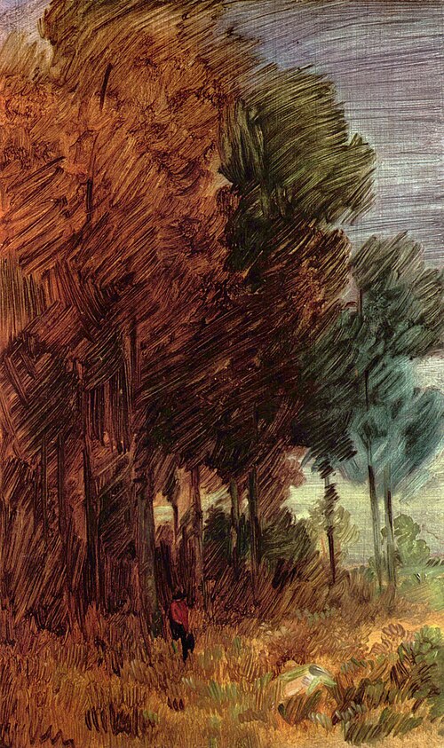 Autumn forest, 1850, Wilhelm Busch