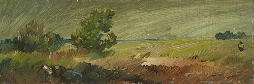 Niedersächsische Landschaft, 1887, Wilhelm Busch