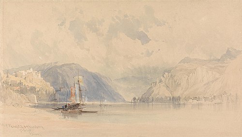 Castles of Rheinfels and Thurnberg on the Rhine, , Clarkson Frederick Stanfield