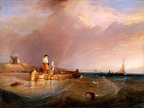 View on the Scheldt, 1826, Clarkson Frederick Stanfield