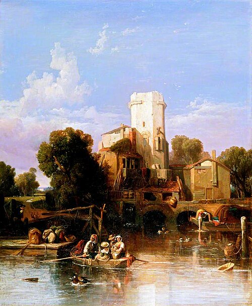 On the Rhine, near Cologne, 1829, Clarkson Frederick Stanfield