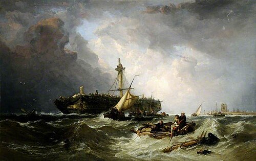The Morning after the Wreck, 1844, Clarkson Frederick Stanfield