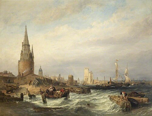 The Harbour of La Rochelle, 1852, Clarkson Frederick Stanfield