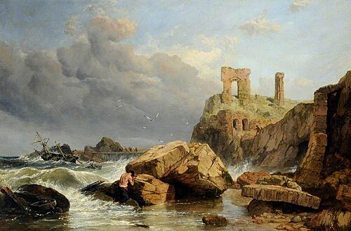 The Last of the Crew, 1852, Clarkson Frederick Stanfield