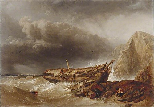 The Last of the Crew, 1853, Clarkson Frederick Stanfield