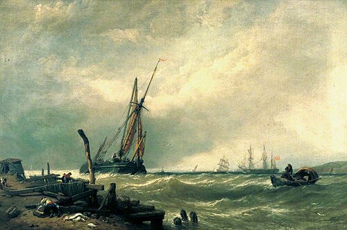 On the Texel, Holland, 1856, Clarkson Frederick Stanfield
