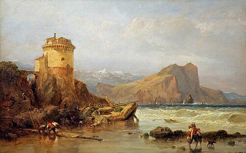 Gulf of Salerno, 1858, Clarkson Frederick Stanfield