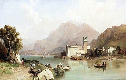 Lago di Garda, Italy, 1858, Clarkson Frederick Stanfield