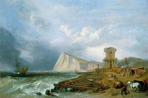 The Seashore at Dover, 1849, Clarkson Frederick Stanfield