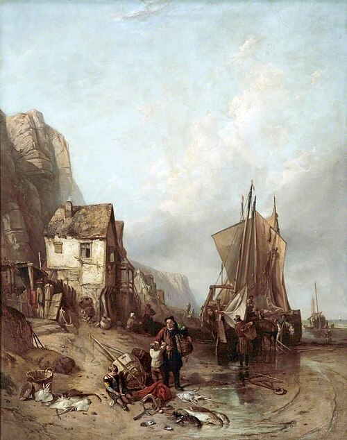 The Coast of Normandy near Gonville, France, , Clarkson Frederick Stanfield