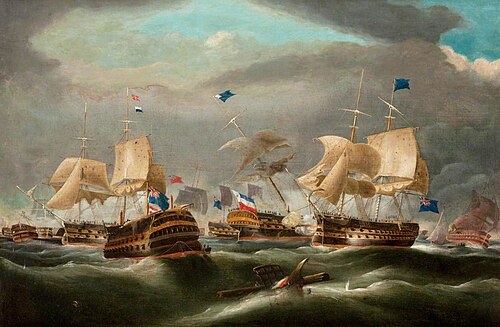The Battle of Camperdown, , Clarkson Frederick Stanfield