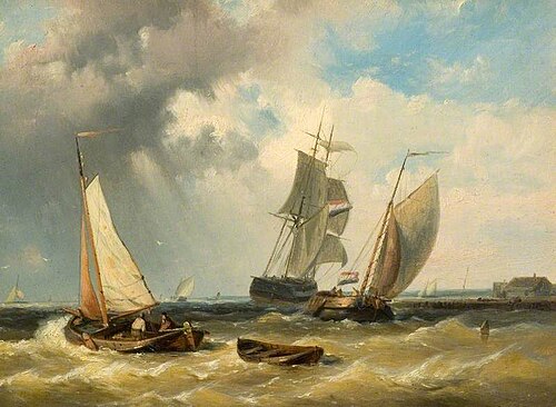 Boats at Sea, , Clarkson Frederick Stanfield