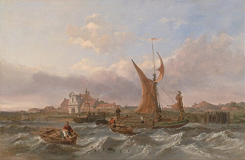 Tilbury Fort--Wind Against the Tide, 1853, Clarkson Frederick Stanfield
