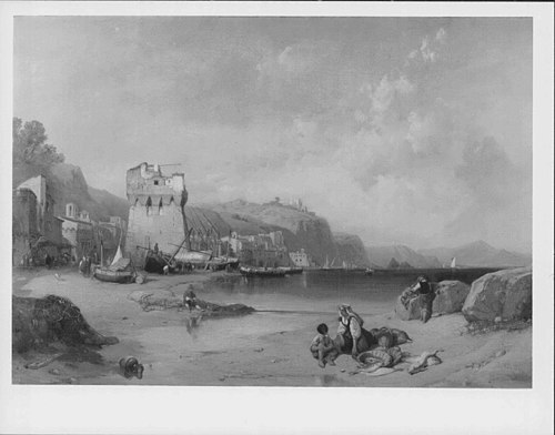 A View of Vietri in the Gulf of Salerno, 1840, Clarkson Frederick Stanfield