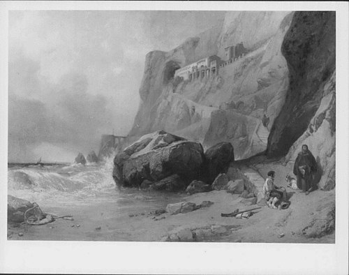 The Capuchin Convent at Amalfi, 1840, Clarkson Frederick Stanfield
