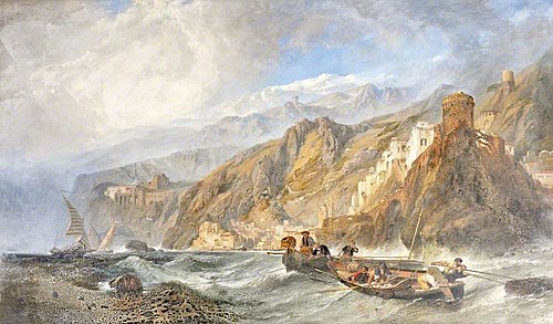 Amalfi (Birthplace of the Mariner's Compass), 1848, Clarkson Frederick Stanfield