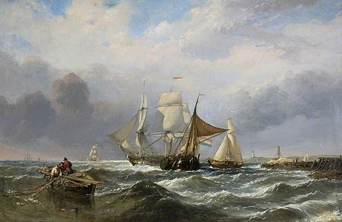 Vessels off the Dutch Coast, 1840, Clarkson Frederick Stanfield