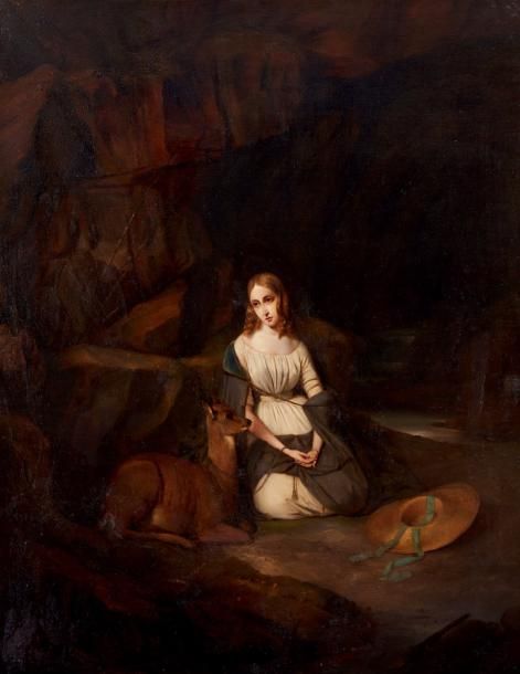 Laurence attendant Jocelyn, 1836, Claudius Jacquand