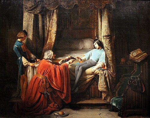 Le Jeune Gaston, dit l'ange de Foix, 1838, Claudius Jacquand