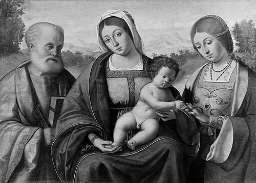 The engagement of Saint Catherine, 1510, Andrea Previtali