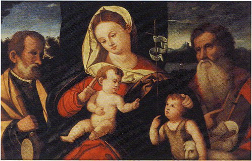Sainte Famille avec saint Jérôme, 1525, Andrea Previtali
