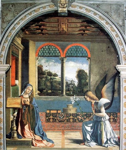 Annunciation, 1505, Andrea Previtali