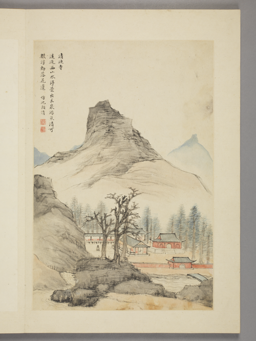 潘恭寿湖山梵刹图册, , Gongshou Pan