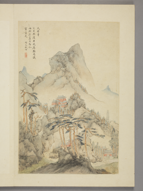 潘恭寿湖山梵刹图册, , Gongshou Pan