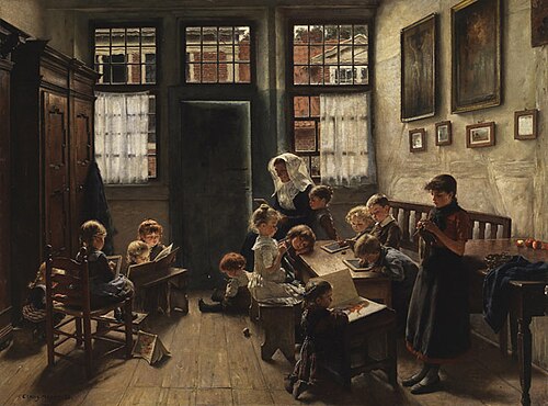 Elementary school in Holland, 1888, Claus Meyer