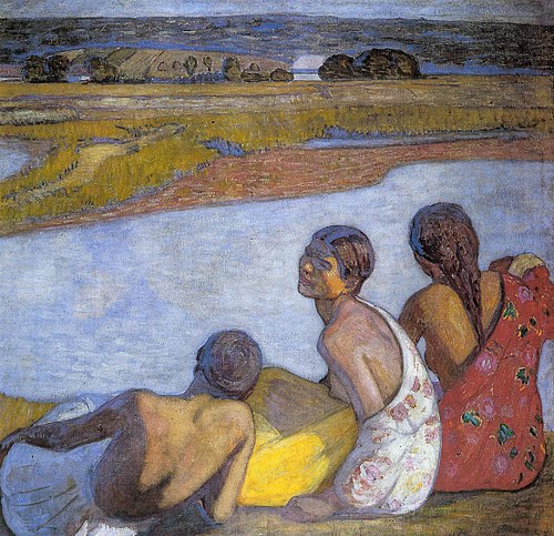 Gypsy Girls by the Banks of Lápos, 1909, Béla Iványi-Grünwald