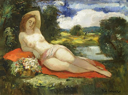Nude in Outdoors, , Béla Iványi-Grünwald
