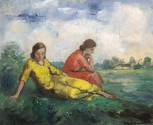 Resting Girls, , Béla Iványi-Grünwald