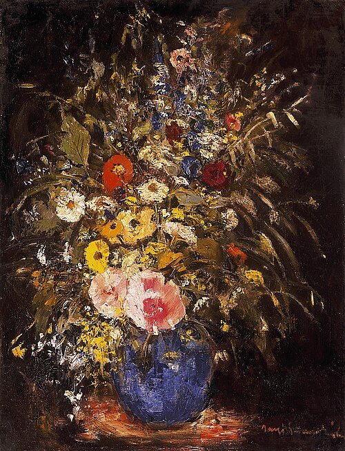 Field Flowers in blue Pot, , Béla Iványi-Grünwald
