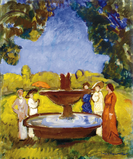 Company at the Fountain, , Béla Iványi-Grünwald