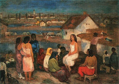 Gypsies at Balatonlelle, 1935, Béla Iványi-Grünwald