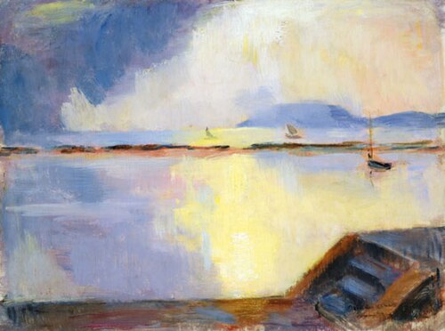 Landscape at Lake Balaton, 1937, Béla Iványi-Grünwald