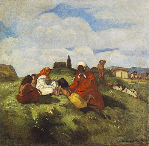 Gipsies on the Field, 1905, Béla Iványi-Grünwald