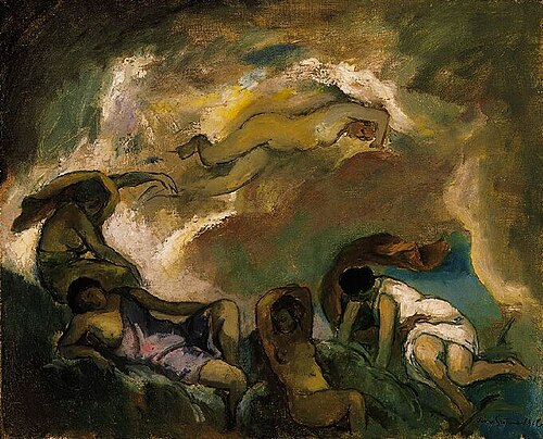 Nudes, Clouds, , Béla Iványi-Grünwald
