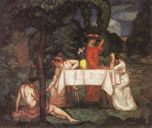 The Tea Party (In the Garden), 1910, Béla Iványi-Grünwald