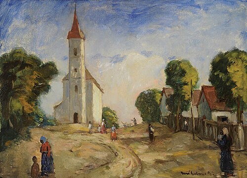 Village Street, , Béla Iványi-Grünwald