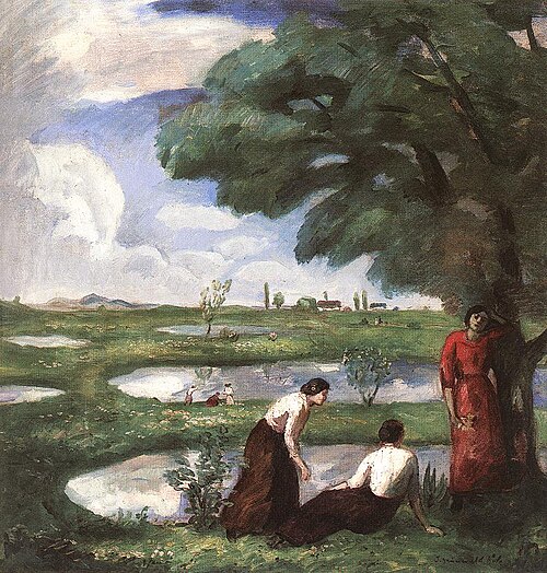 Rest at the Lake Shore, , Béla Iványi-Grünwald