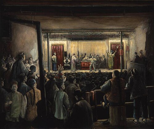 Hi Hee, Chinese Theatre, Pell St., New York City, 1900, Stafford Mantle Northcote
