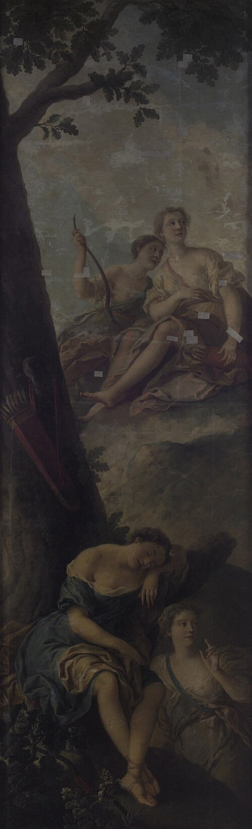 Sleeping Diana with Nymphs, 1752, Pierre Benevault