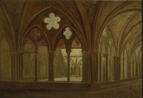 Le Cloître de Saint-Nicaise, 1850, François Clovis Hécart-Gaillot